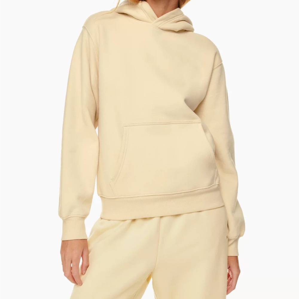 SOLD TNA Cozy Fleece Perfect Hoodie Bright Lemon Yellow.
